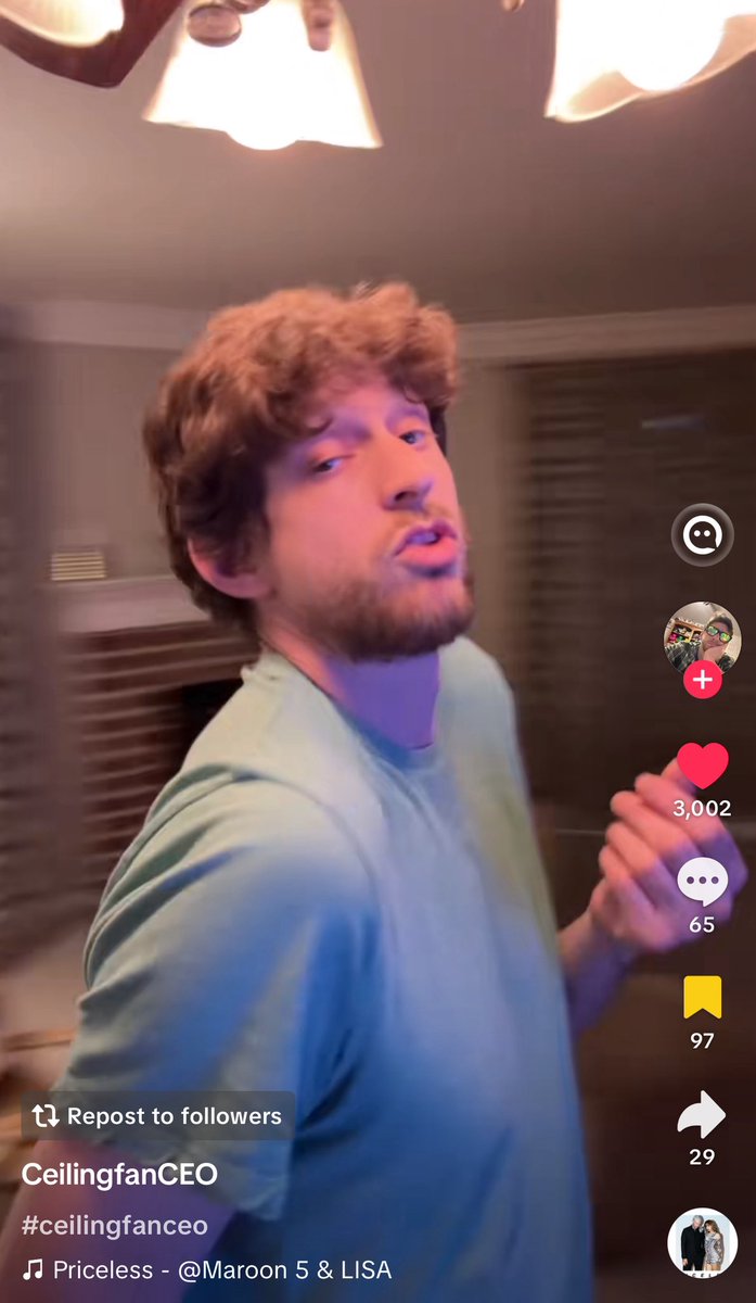 CeilingfanCEO did Priceless by #MAROON5xLISA on Tiktok! ❤️‍🔥

Check it out here:
vt.tiktok.com/ZSSFYwrTf/