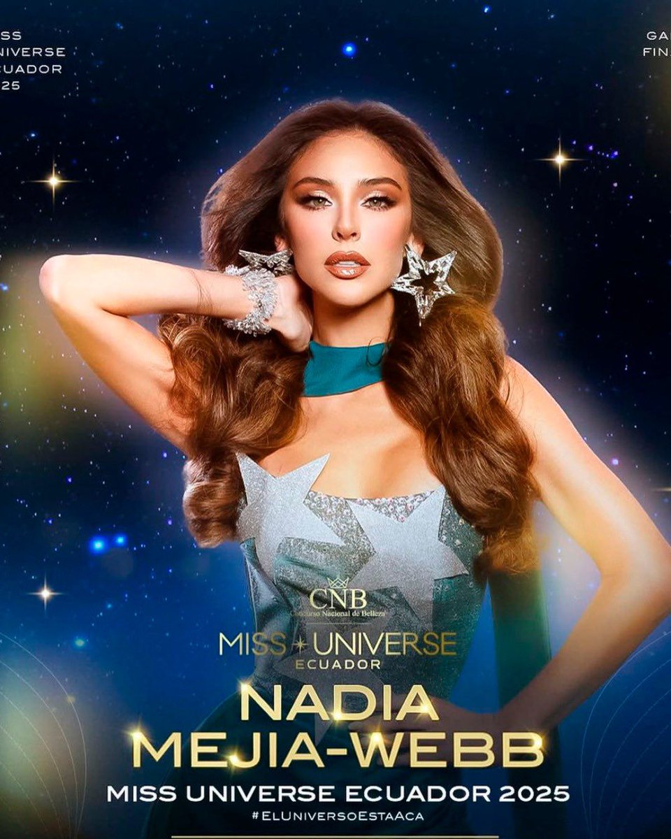 radiosondemanta's tweet image. ¡La más bella del Ecuador!

Nadia Mejía es la nueva Miss Universo Ecuador 2025. La representante de Comunidad USA fue coronada en una gala realizada en el Palacio de Cristal, Malecón Simón Bolívar en Guayaquil. 

El evento contó con la presencia de la actual Miss Universo,…