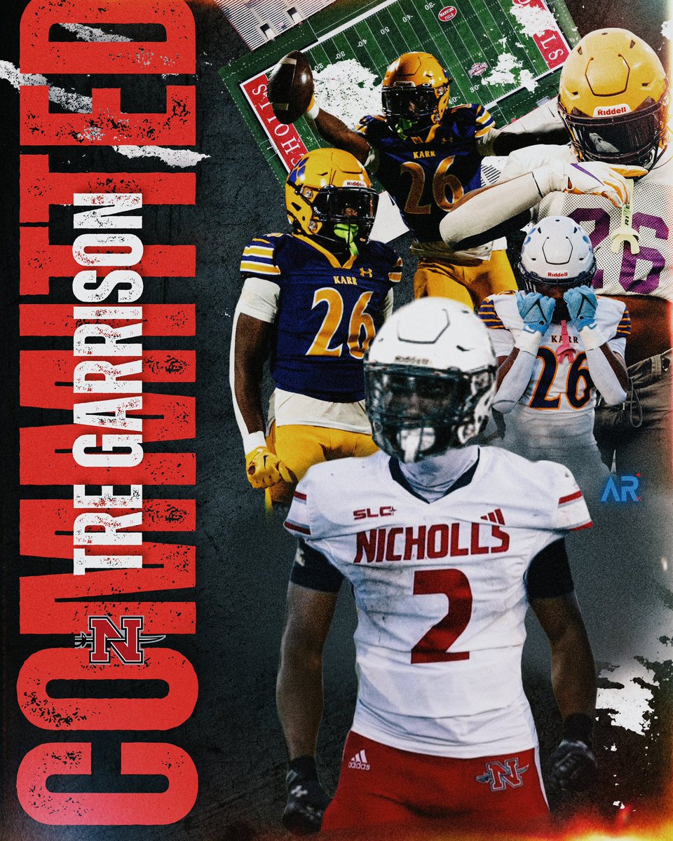 Tre"Truckstick"Garrison🦍 (@treskii2026) on Twitter photo #AGTG Im Blessed to announce my Commitment to Nicholls State University!! <a href="/samspiegs/">Sam Spiegelman</a> <a href="/TommyRybacki/">Tommy Rybacki</a> <a href="/cgoog22/">Collin Guggenheim</a> <a href="/JBYourSportsGuy/">JB Your Sports Guy</a> <a href="/CatholicLeague_/">Catholic League Sports</a>
<a href="/247Sports/">247Sports</a> <a href="/Rivals/">Rivals</a> <a href="/On3sports/">On3</a> <a href="/NXTTraining7/">NXTTRAINING</a> @On3Recruits <a href="/On3Recruiting/">On3 Recruiting</a> <a href="/JeritRoser/">Jerit Roser</a> <a href="/RecruitLouisian/">Recruit Louisiana™️</a>
<a href="/EdnaKarrHS/">Edna Karr High</a> <a href="/garlandgillen/">Garland Gillen</a> #AGTG Im Blessed to announce my Commitment to Nicholls State University!! <a href="/samspiegs/">Sam Spiegelman</a> <a href="/TommyRybacki/">Tommy Rybacki</a> <a href="/cgoog22/">Collin Guggenheim</a> <a href="/JBYourSportsGuy/">JB Your Sports Guy</a> <a href="/CatholicLeague_/">Catholic League Sports</a>
<a href="/247Sports/">247Sports</a> <a href="/Rivals/">Rivals</a> <a href="/On3sports/">On3</a> <a href="/NXTTraining7/">NXTTRAINING</a> @On3Recruits <a href="/On3Recruiting/">On3 Recruiting</a> <a href="/JeritRoser/">Jerit Roser</a> <a href="/RecruitLouisian/">Recruit Louisiana™️</a>
<a href="/EdnaKarrHS/">Edna Karr High</a> <a href="/garlandgillen/">Garland Gillen</a>