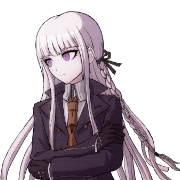 AnythingDangan's tweet image. Kyoko Kirigiri: Hi um. your such a skrunkly scrimbo a little. spoingle maybe even a mipy Makoto Naegi: a what
