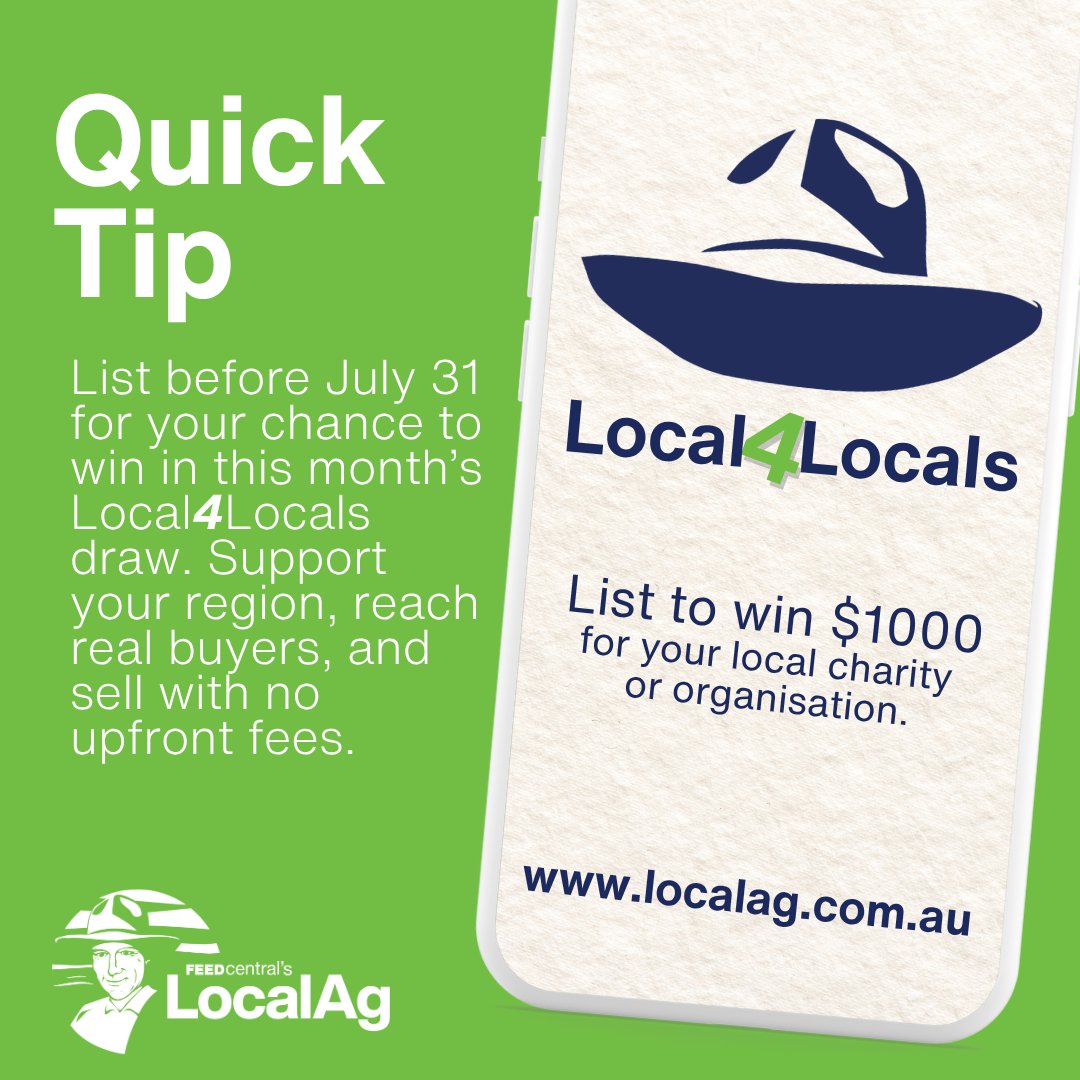 Our tip of the week... List on LocalAg before July 31 for your chance to nominate a local group to receive $1,000 from us.

That’s Local4Locals: real impact, right where it counts. Get your listing up this week to win.