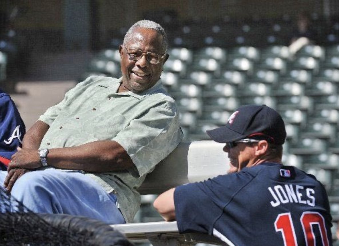 Henry Aaron and Chipper Jones.