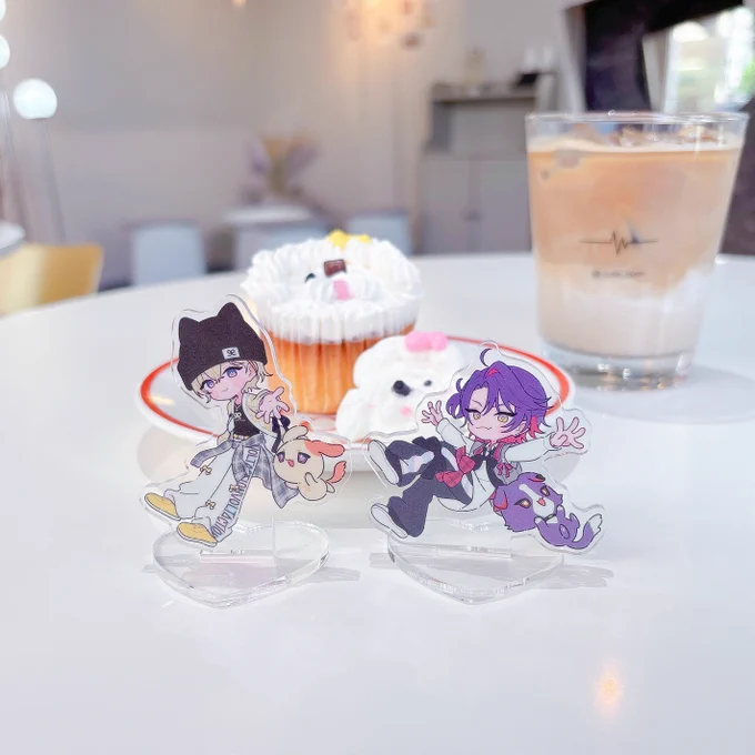 ペアチェキもわんにゃくと一緒アクスタも可愛すぎるよーー( ՞ෆ ̫ ෆ՞ )