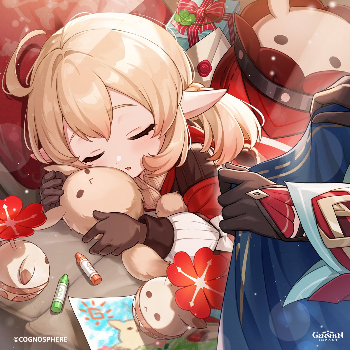 World1mpact's tweet image. ALICE EN EL CUMPLEAÑOS DE KLEE
#GenshinImpact #alice #原神