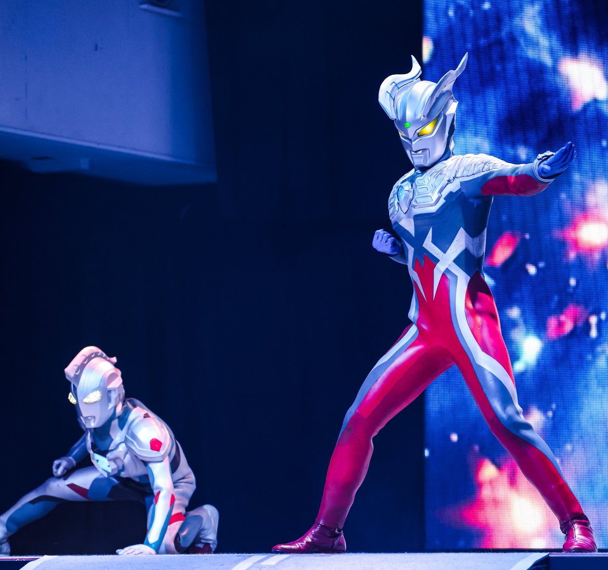 sky00_re's tweet image. たまには（？）真面目な師弟も
#ウルサマ
#ウルトラマンゼロ #ウルトラマンゼット
