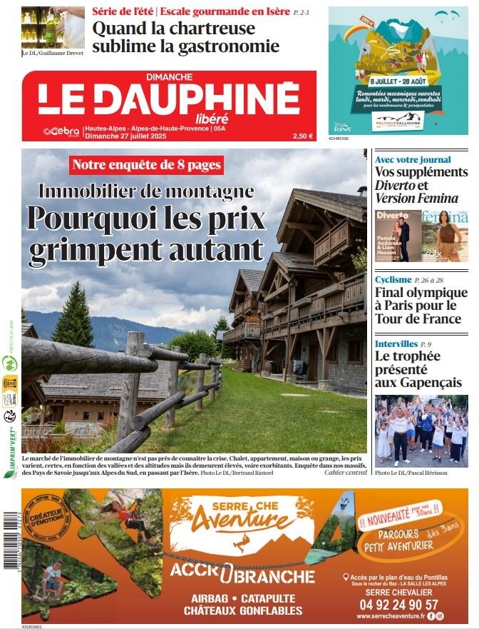 Bonjour, 
voilà la une du dimanche 27 juillet.