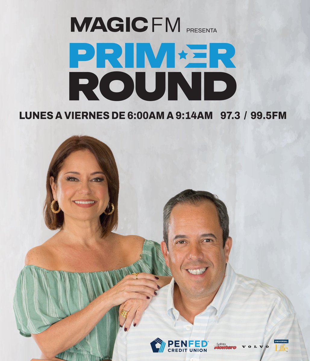 LeninPR's tweet image. ¡Con poco más de un año en el aire, PRIMER ROUND se coloca #1 en una de las tablas demográficas más importantes de la encuesta de la radio puertorriqueña!
Haciendo periodismo, ¡por encima de las AM!
¡Gracias por el apoyo! Seguimos.
@magic973fm