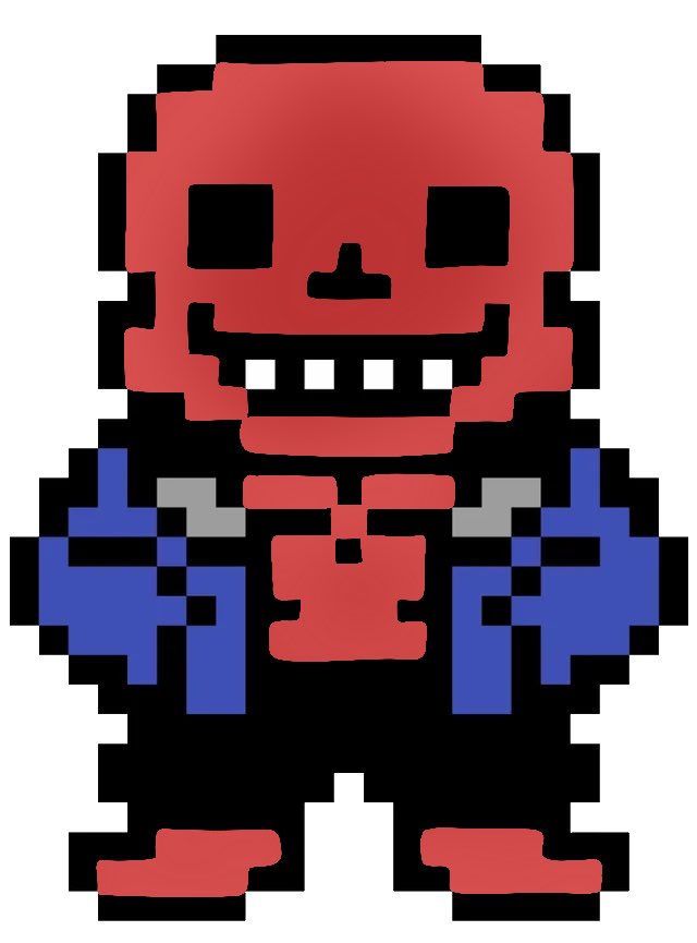 I had a dream where Toby saw the joke about sans’s jacket turning red in the dark world, and instead of doing that he kept the jacket blue and just made *him* red. I made this shitty mockup of what it looked like. Is this a prophecy sent to my dreams by Mr Foxman?