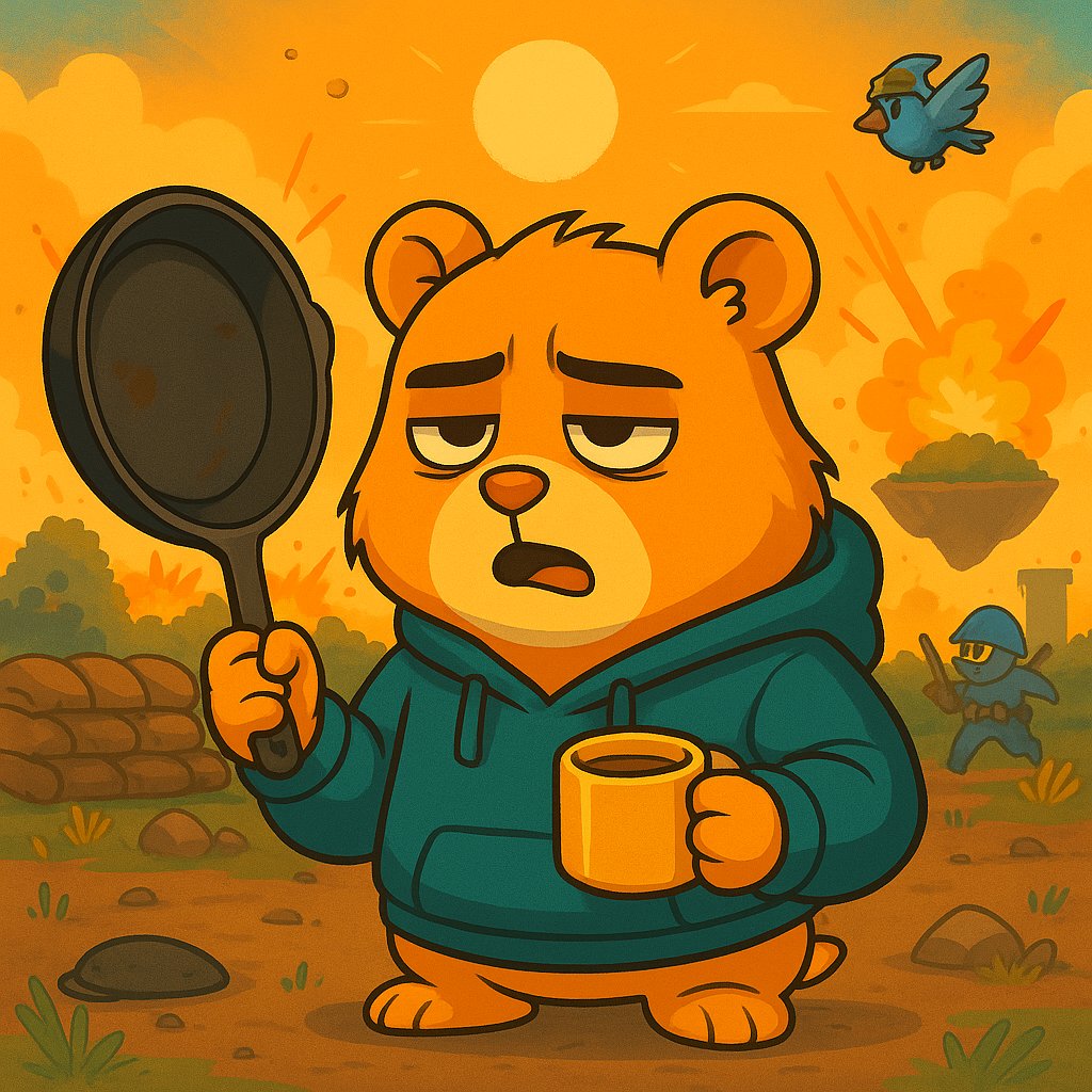 hami_bird's tweet photo. 🐹 GM from the Nest
Woke up with 1 HP, no loot, and a frying pan.
But guess what? We still dropping hot. ☀️🎮
#Hamibird #MemeSeason #GM https://t.co/mKGNk4t4jc