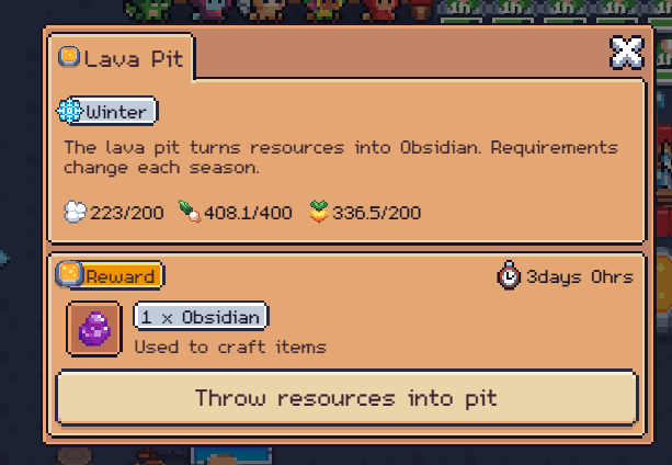leacrypt00's tweet image. Crafting my first obsidian! @0xSunflowerLand