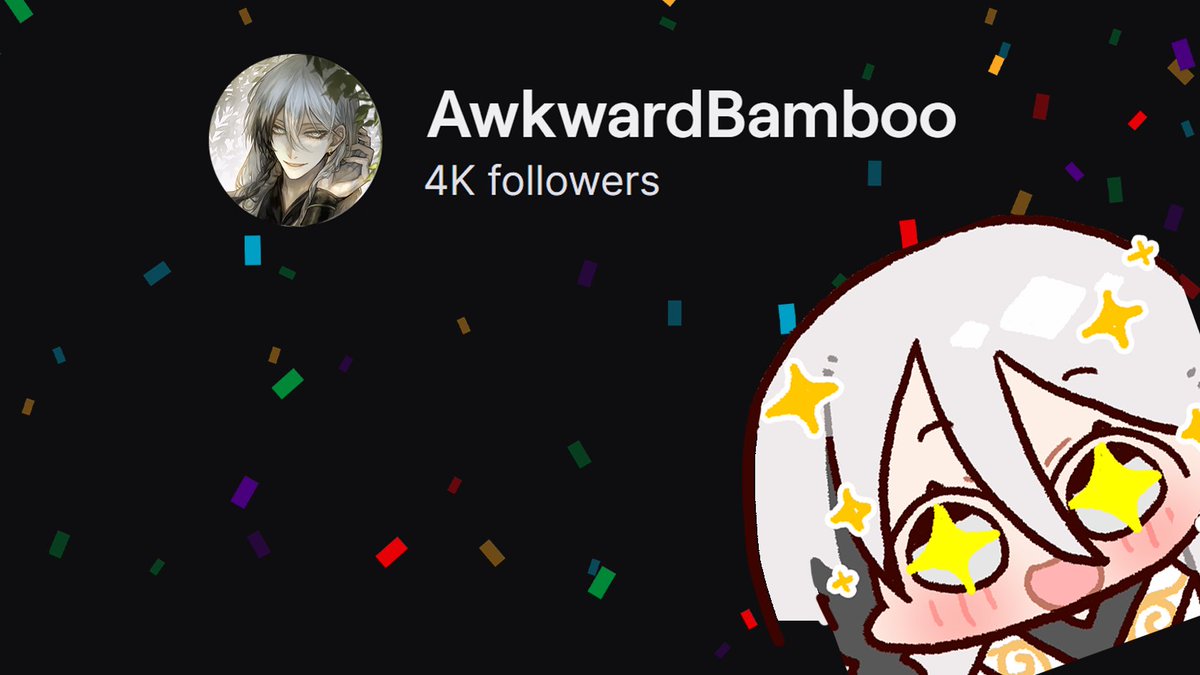 AwkwardBambooVT's tweet image. We hit 4k before my debut!!
Can't wait to see you all &lt;3