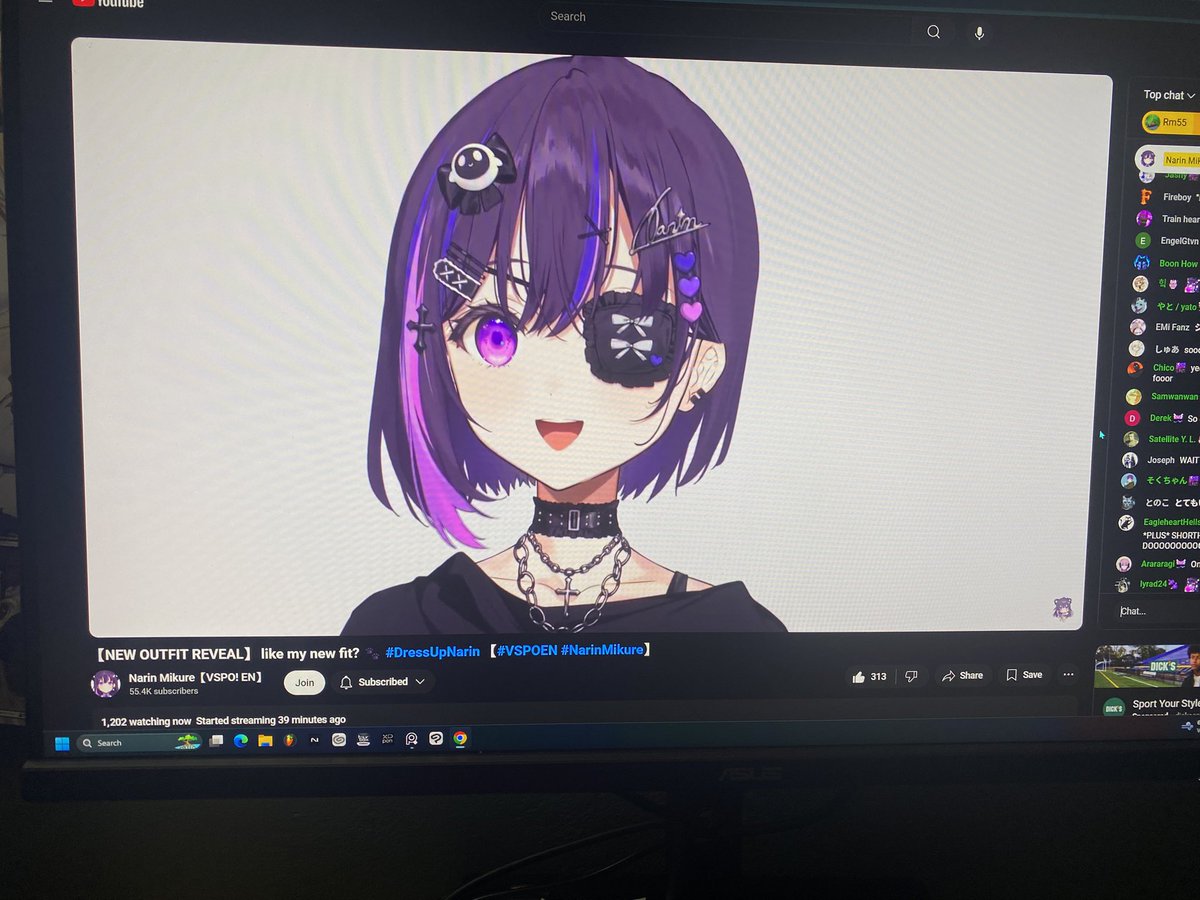 Ro22_Alter's tweet image. I need to check out the VSPO EN girls more, Narin’s super sweet and I love her artist mama, Necomi! Chuuni cute girls with eyepatches are awesome.