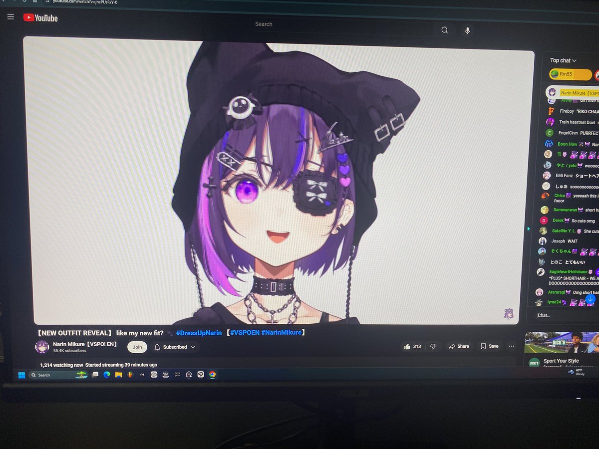 Ro22_Alter's tweet image. I need to check out the VSPO EN girls more, Narin’s super sweet and I love her artist mama, Necomi! Chuuni cute girls with eyepatches are awesome.