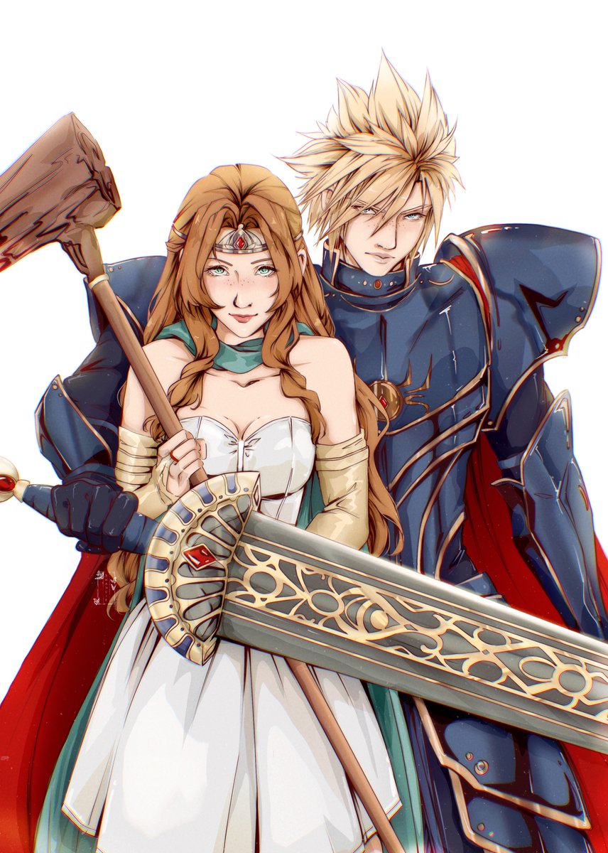 Shanlieart's tweet image. The Princess &amp;amp; her Knight 
#FF7EC #Clerith