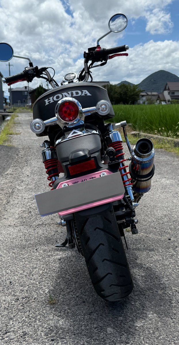 ドライブレコーダー、頑張ってつけた。
#モンキー125
#ドライブレコーダー
#MioM820WD