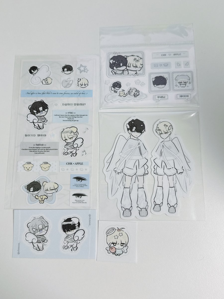 ttakkuda's tweet image. 제가 자랑좀 해도 될까요? 
무려 별님(@ chmron_)의 이벤트에 당첨되어 귀여운 수기메세지와 함께 아기천사들이 저희 집에 왔답니다...진짜 구성도 귀여움도 짱 아닌가요?
이제 제가 하룰라라 갈때마다 이 천사들이 인도해줄 예정😇
심지어 맏형즈랑 동갑즈는 샘플로 뽑으신 김에 같이 보내주셨다고..