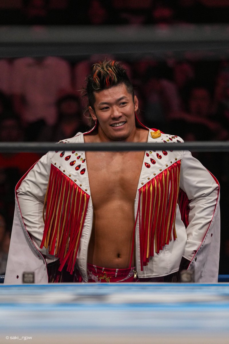 saki_njpw's tweet image. 2025.7.26 大田区総合体育館
なんて爽やかなの😊
#上村優也
#G1CLIMAX35 #njpw
