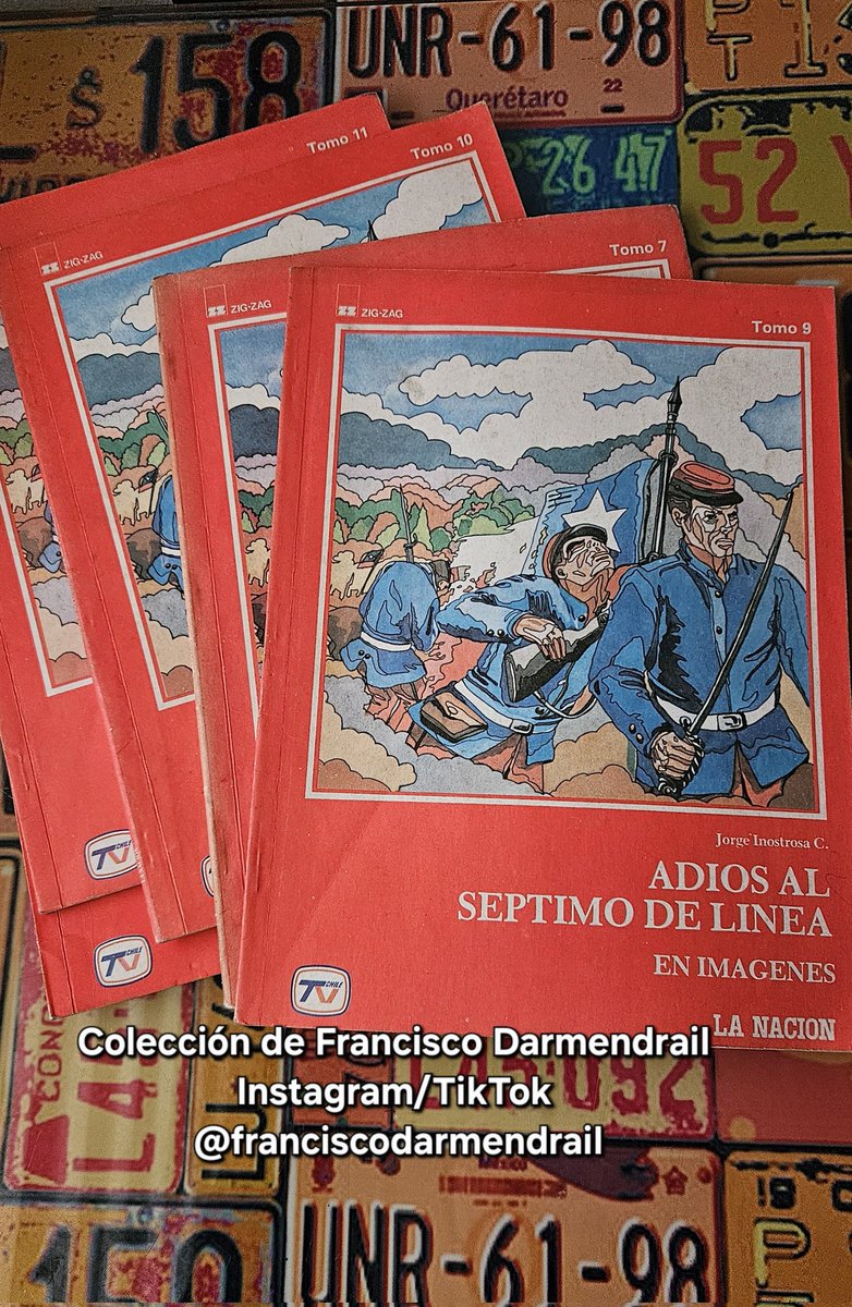 FcoDarmendrail's tweet image. Adiós al Séptimo de Línea Clásico de las novelas épicas nacionales. Escrita por el iquiqueño Jorge Inostrosa Cuevas en 1955. Edición de Zig-Zag año 1983 publicada en fascículos por diario La Nación. #Chile