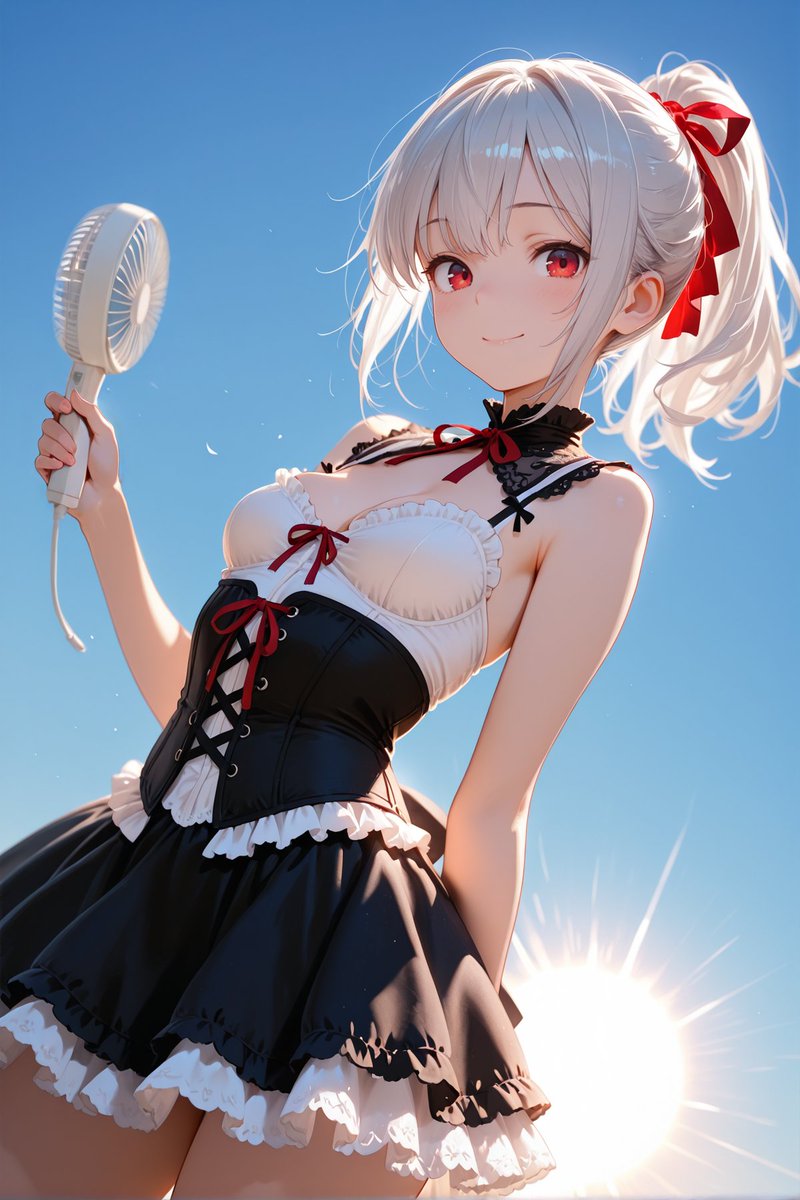 owata_aiart's tweet image. 今日も暑いのじゃ💦