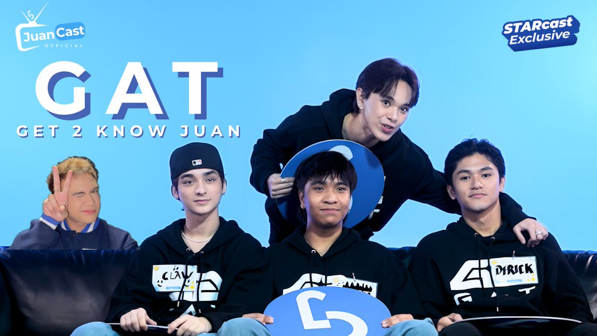 NotJuanCastPH's tweet image. Mag lunch kasama ang GAT!
Get to Know GAT: Rising PPOP Group Shares Fun Facts & Stories | EP: 3 G2KJ
🔗: youtu.be/2oLHY6Sl20w
#GAT #PPOPRise #JuanCast #EveryJuansChoice