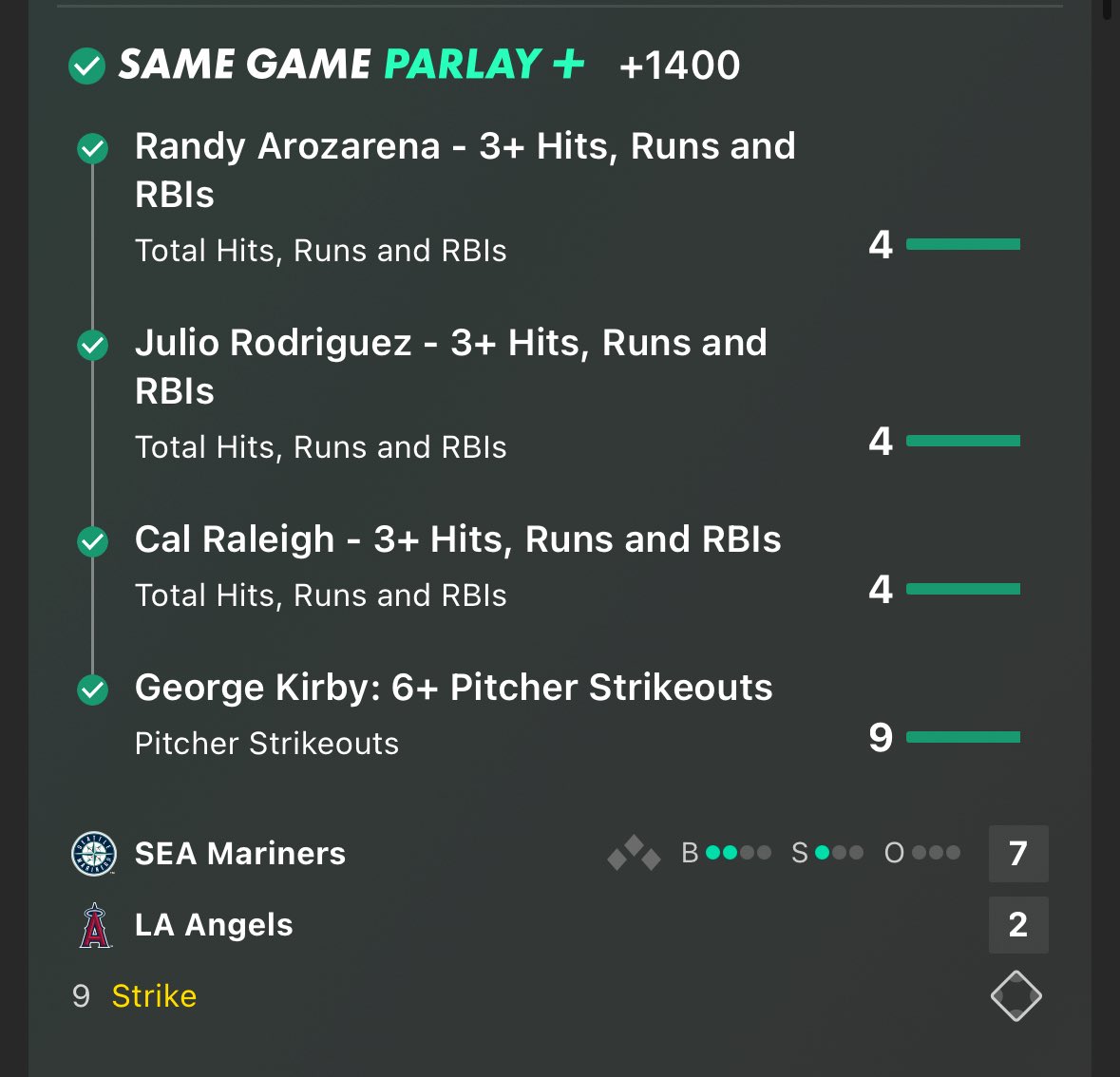 TopCheddarPicks's tweet image. LATE NIGHT BANGGGGG ✅🔥
SGP stacks finally don’t 1 leg for once here.
+7000
+1400
+425
As always all plays posted in @PlaysLab - needed this one, I’ve had a shit month before this.
#MLBPicks #GamblingX