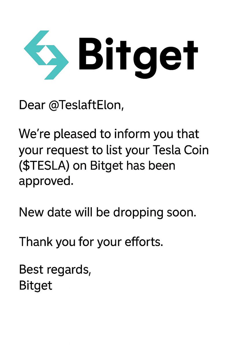 TrumpNsol's tweet image. #Tesla join #Bitget #OnChain List soon!
Join presale now to get $TESLA at a cheap price💙
Send $SOL to:
76Jero5oRPG1hp9sTqgXzy2h4TESGR5wUEqDpupR36k8
0.5 SOL = 5M $TESLA
1 $SOL = 10M $TESLA
If you buy 50-100 $SOL get x10 bonus $TESLA, min 5 sol get 7x bonus
🎉Drop $SOL…