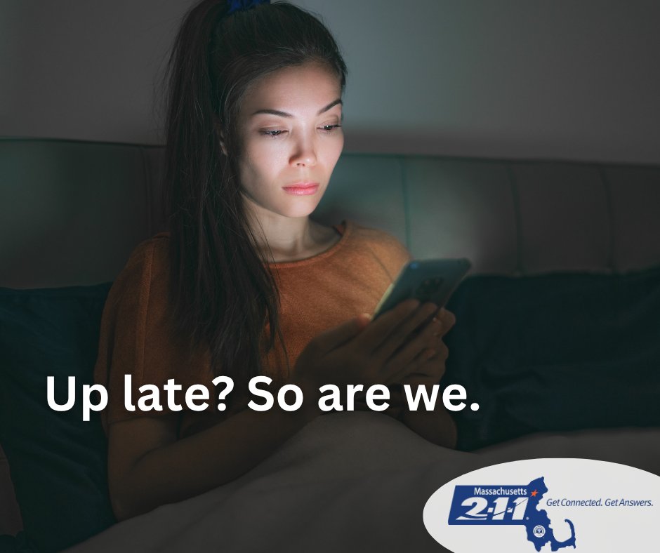Mass_211's tweet image. Mass211 is a free, statewide information and referral line available 24/7 to connect callers to critical social service programs and organizations in their community.
Dial 211 from any phone in Massachusetts, anytime 24/7, 📲 or visit mass211.org. 🔍