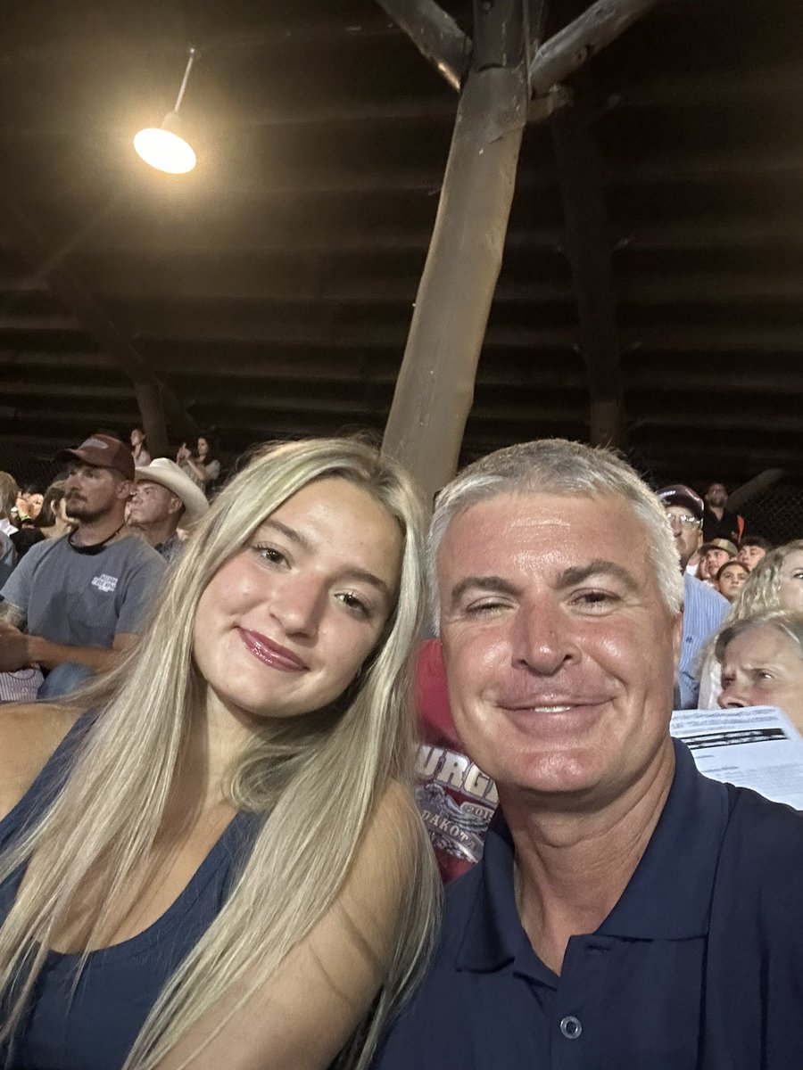 A bee sting to the eye today didn’t stop our father-daughter date night at the Days of 76 rodeo! We had a great time!