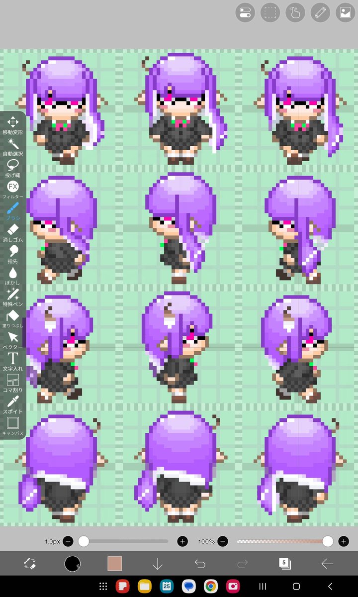 sakurai_unadon's tweet image. ドット絵ももうちょい手直し。
初期のよりかなりましになったかと。