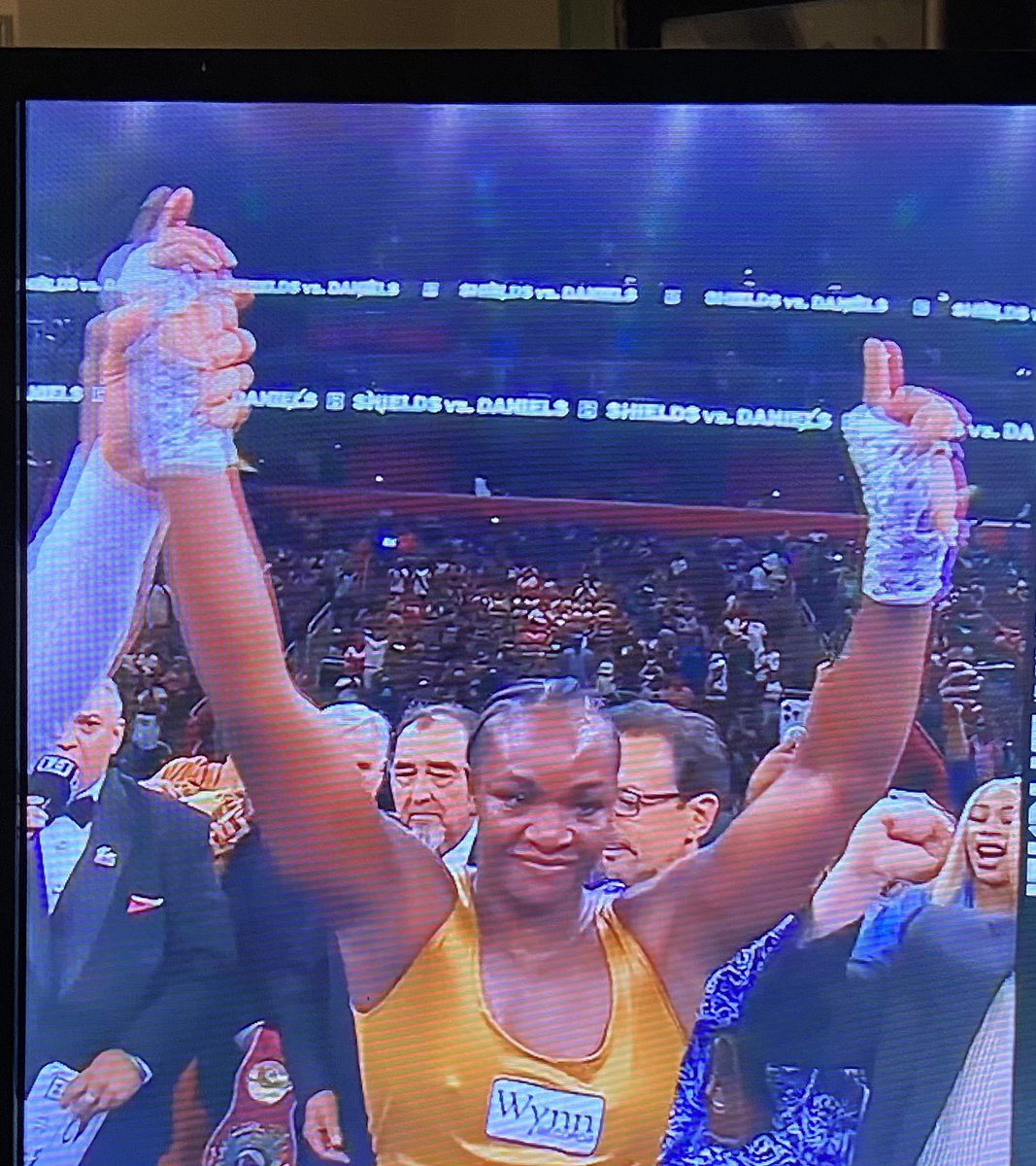 Girlboxing! 🌻🥊😷🏳️⚧️ (@girlboxingnow) on Twitter photo And still … <a href="/Claressashields/">Claressa Gwoat Shields</a>
Undisputed heavyweight champion of the world, 100-90, 99-9, 99-91 against a game and fun opponent, Lani Daniels.
#womensboxing is lit🔥🥊❤️ And still … <a href="/Claressashields/">Claressa Gwoat Shields</a>
Undisputed heavyweight champion of the world, 100-90, 99-9, 99-91 against a game and fun opponent, Lani Daniels.
#womensboxing is lit🔥🥊❤️