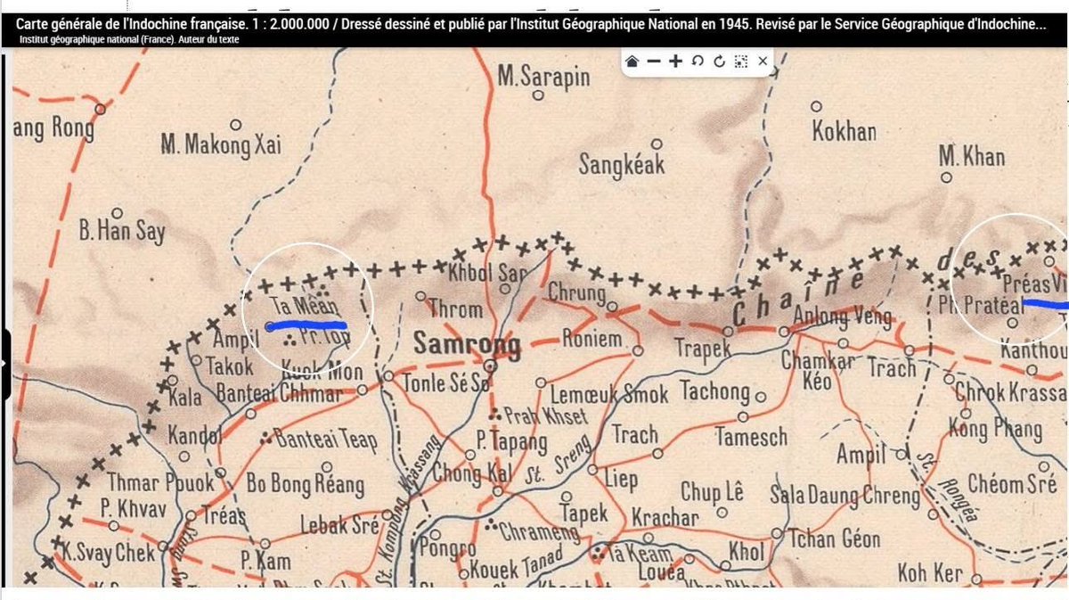 RKAi9999's tweet photo. Maps used in 1948 after Thailand and Japan lost in WWII. Thailand accepted all the treaties and agreements they signed before the war and return all parts of territory they seized. The maps actually show the temples are in Cambodian territory. Thailand steal the land of other. https://t.co/sC7FKIlGKr