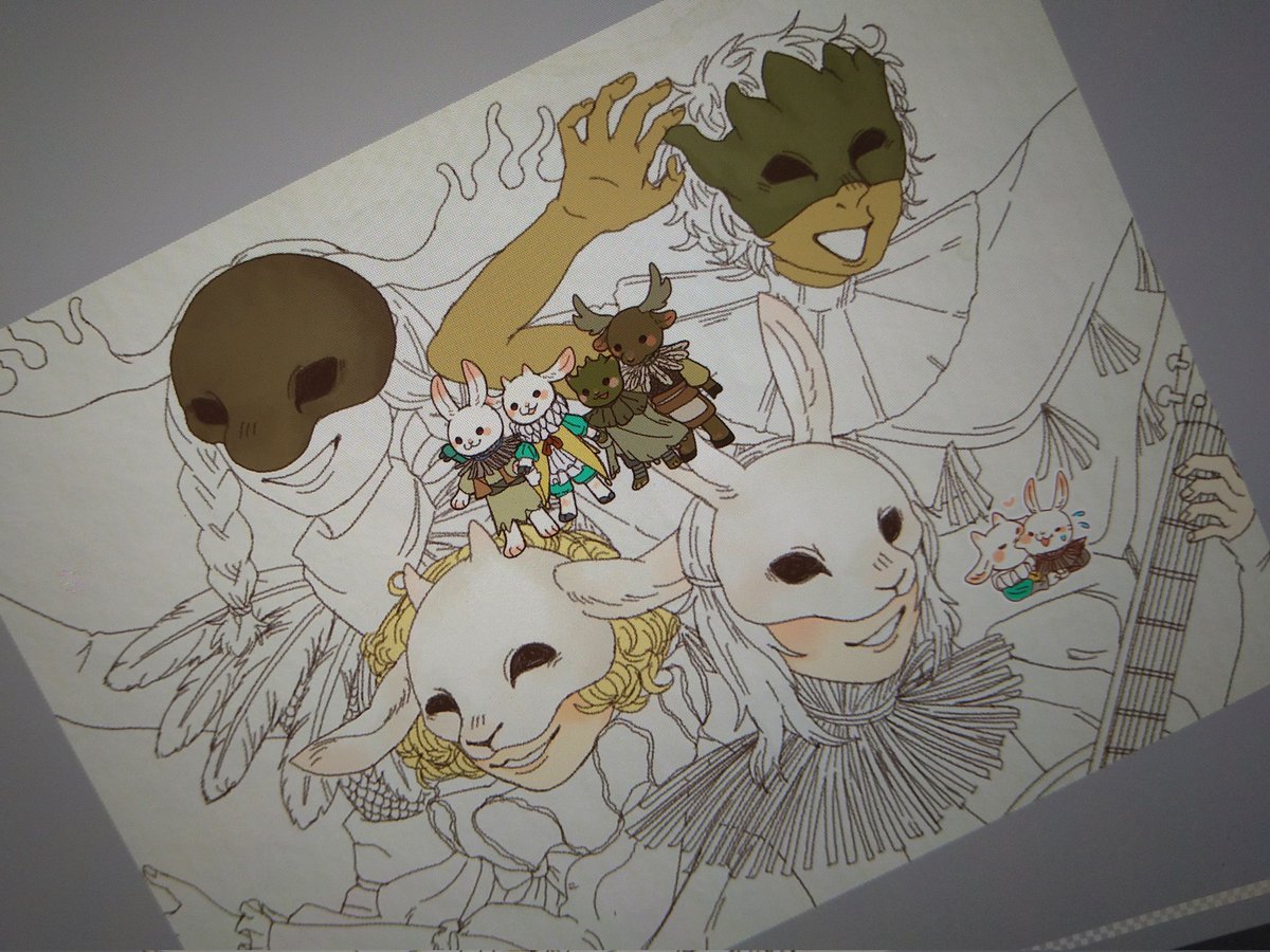Erucha_6's tweet image. 色塗り嫌いだよぉ…色分からんよぉ
