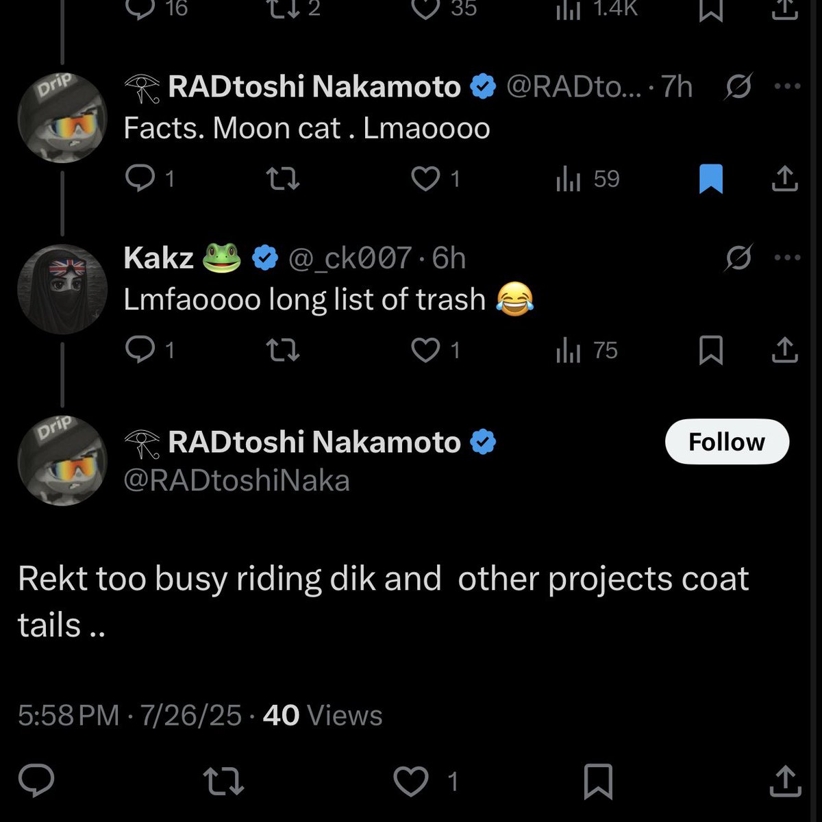 datboispecial's tweet image. you canβt make this up.
#mooncat literally in the spotlight π
as they type away about other men π
Kakistan allergic to gains π π±