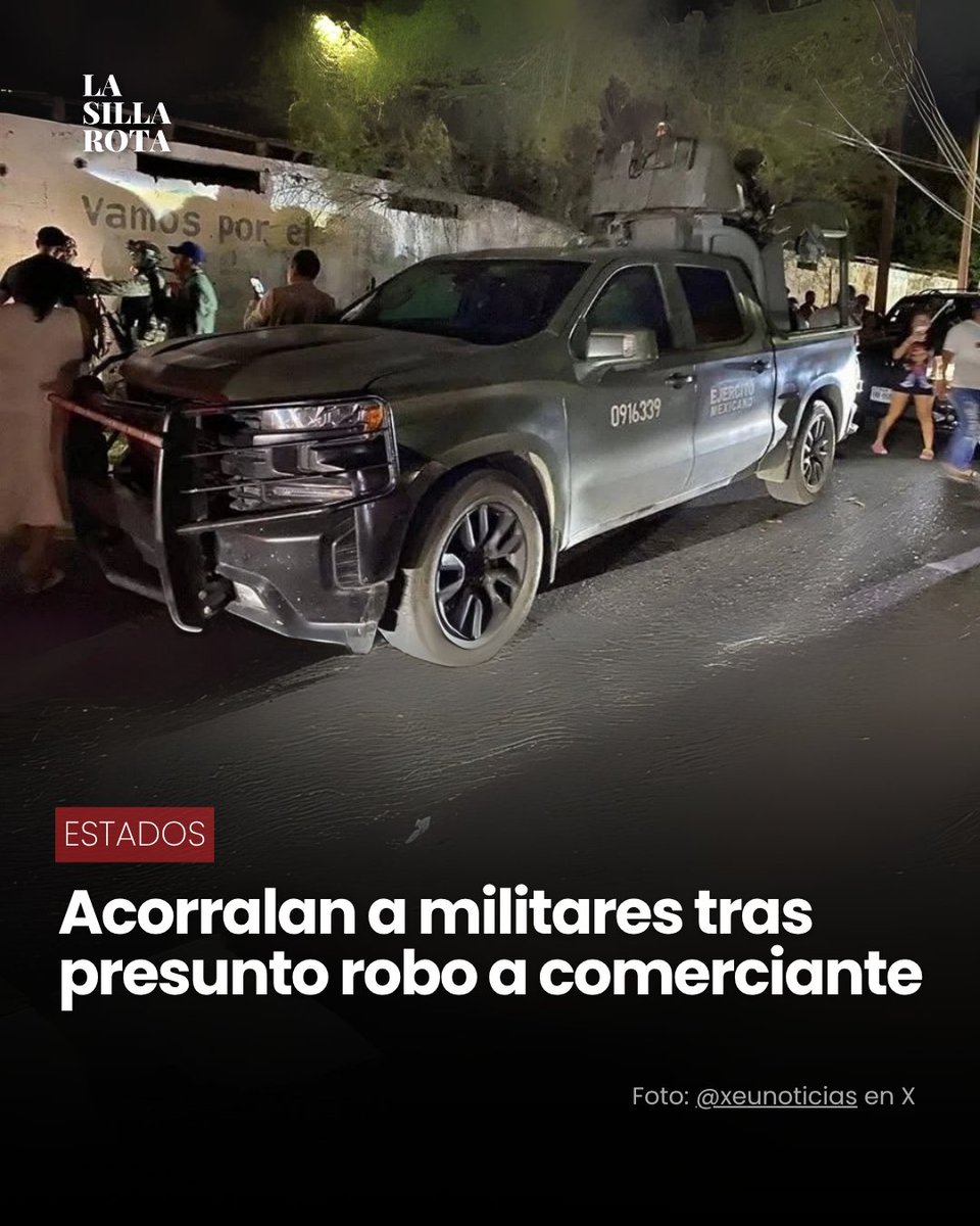 🚨 Una transmisión en vivo bastó para que decenas de ciudadanos salieran a las calles a interceptar a un convoy militar, acusado de despojar a un joven de 50 mil pesos, mil dólares y celulares durante una revisión en Tamaulipas. El afectado, hijo del empresario Miguel Ríos,