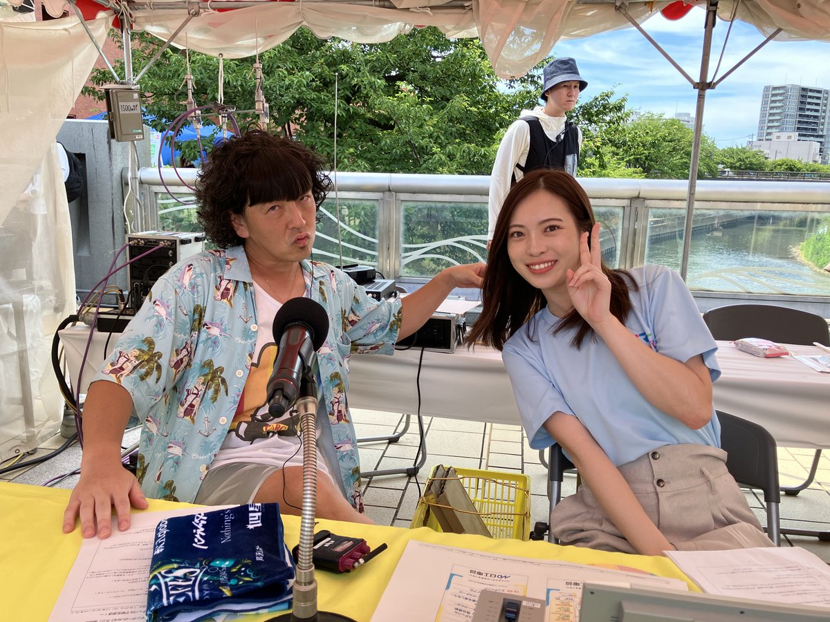 knb_radio's tweet image. 【#KNBサマフェス】
⭐️KNBサマーフェスティバル2025⭐️
この時間は
#AHOラジ の
#パークマンサー さん
#平百恵 アナウンサー
が生放送中📻
🎵AHODANA~
#KNBラジオ
#富山