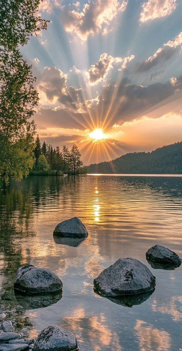 #BuonaDomenica 
#VentagliDiParole 

“Una pace d’acque
 distese / mi desta nel cuore…”
Quasimodo ✍️

Photo Pinterest 📸