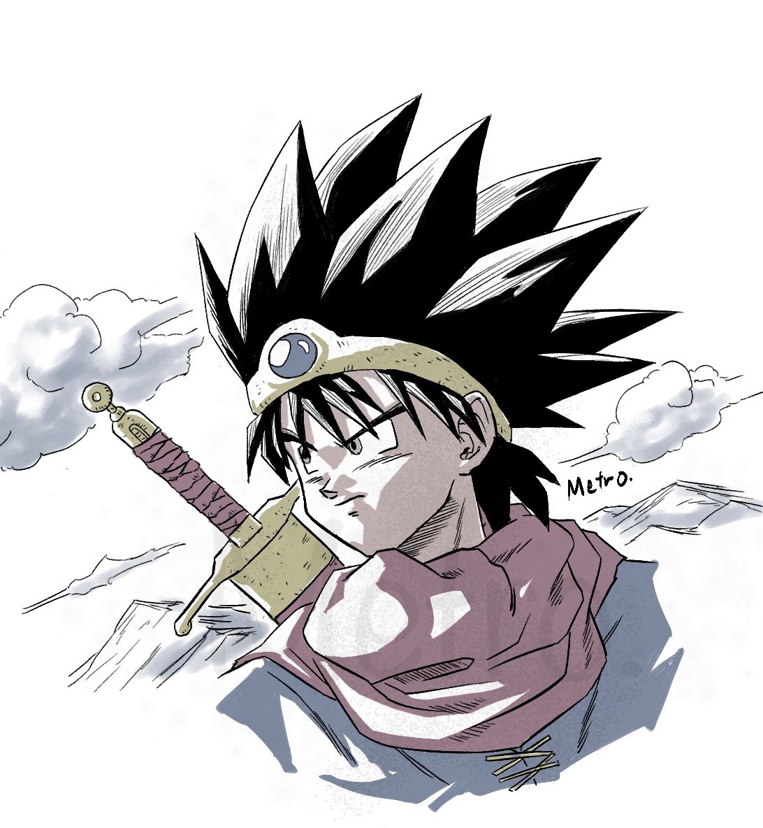 metropolizet's tweet image. DQ3勇者
#dragonquest #ドラクエ3 #イラスト