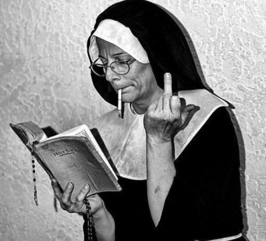 HumpDayHashTags's tweet image. #ILikeAHot and sassy nun.