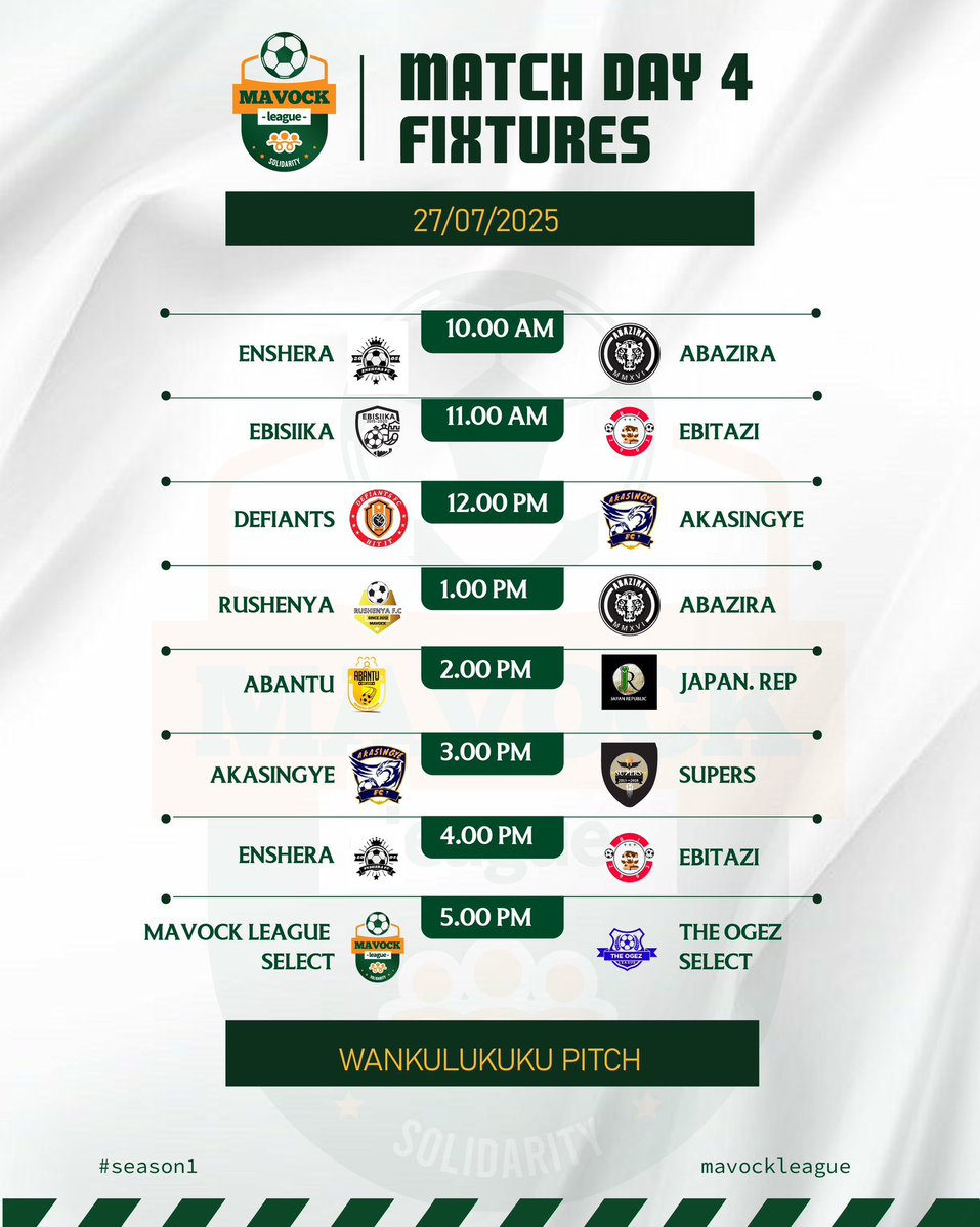 AkasingyeFC's tweet image. Finally the day weโve all been waiting for โค๏ธโ๐ฅ
Match day 4!!!!