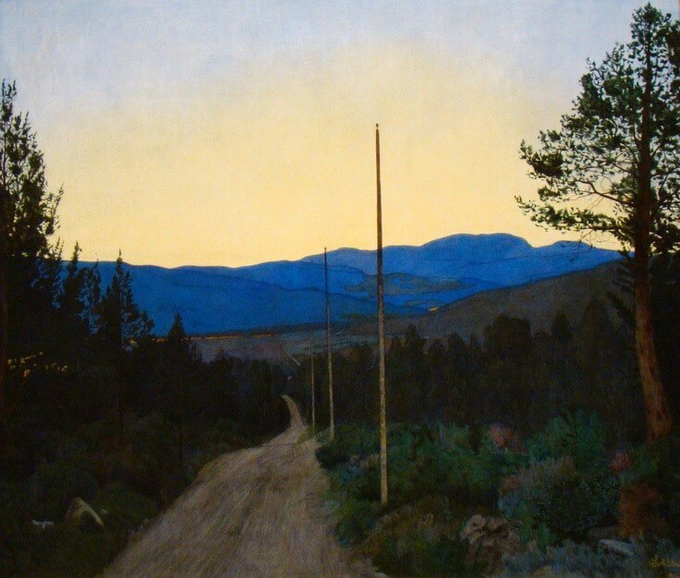 Philippe4269's tweet photo. Harald Sohlberg

Marcher, un soir....  / Walking one evening... https://t.co/NzL6Uzdkz5