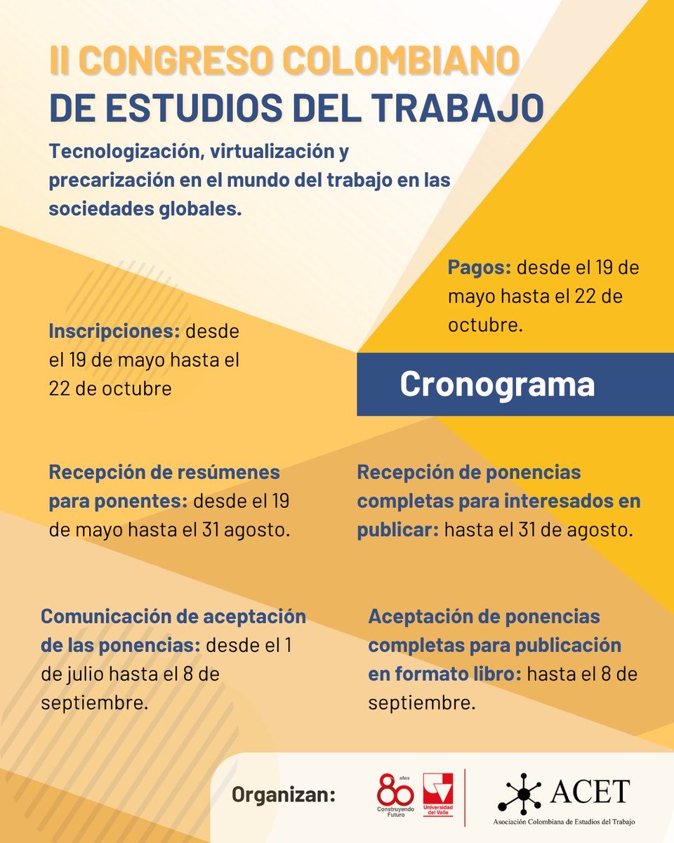 JanGrill8's tweet image. Nuevo deadline-fechas para el envío de resúmenes de ponencias hasta 31 de agosto 2025