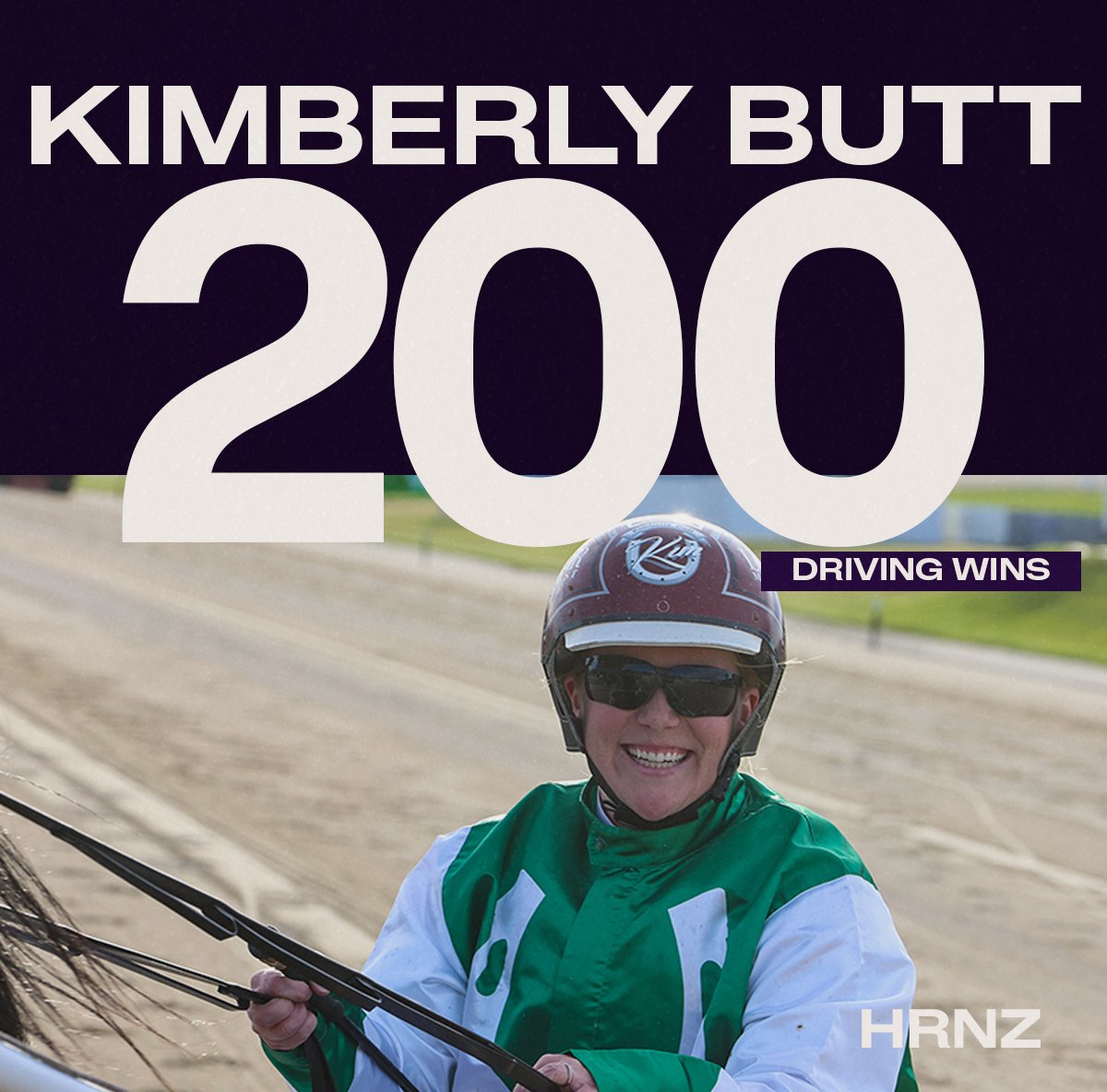 200 for KIMBERLY 📷
Congratulations to KIMBERLY BUTT who just drove her 200th winner this afternoon at Addington Raceway in race 8.
She drove Major Doosie for her employers Brent and Tim White to pick up the milestone win - with Brent also collecting a training milestone!