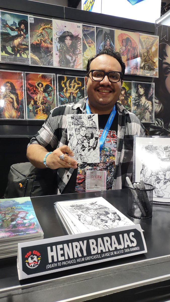Top Cow (@topcow) on Twitter photo Come by Top Cow #SDCC Booth #2629 to see <a href="/HenryBarajas/">Henry Barajas 🌵 💭</a> on Sunday 10:00 am to 11:00 am to pick up his SDCC Exclusive Preview Book of his upcoming new original series DEATH TO PACHUKO! See you soon! #comicbooks Come by Top Cow #SDCC Booth #2629 to see <a href="/HenryBarajas/">Henry Barajas 🌵 💭</a> on Sunday 10:00 am to 11:00 am to pick up his SDCC Exclusive Preview Book of his upcoming new original series DEATH TO PACHUKO! See you soon! #comicbooks
