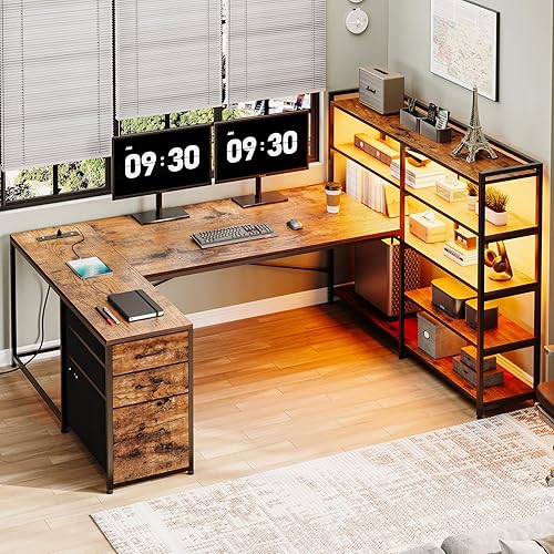 An item on my Throne wishlist just got fully funded: SEDETA L Shaped Desk with Storage Shelves, 64.5" Reversible U Shaped Office Desk with 3 Fabric Drawers, Gaming Desk with Power O. Thank y’all so much for doing this!! You ROCK! throne.com/smay2010 #Wishlist #Throne