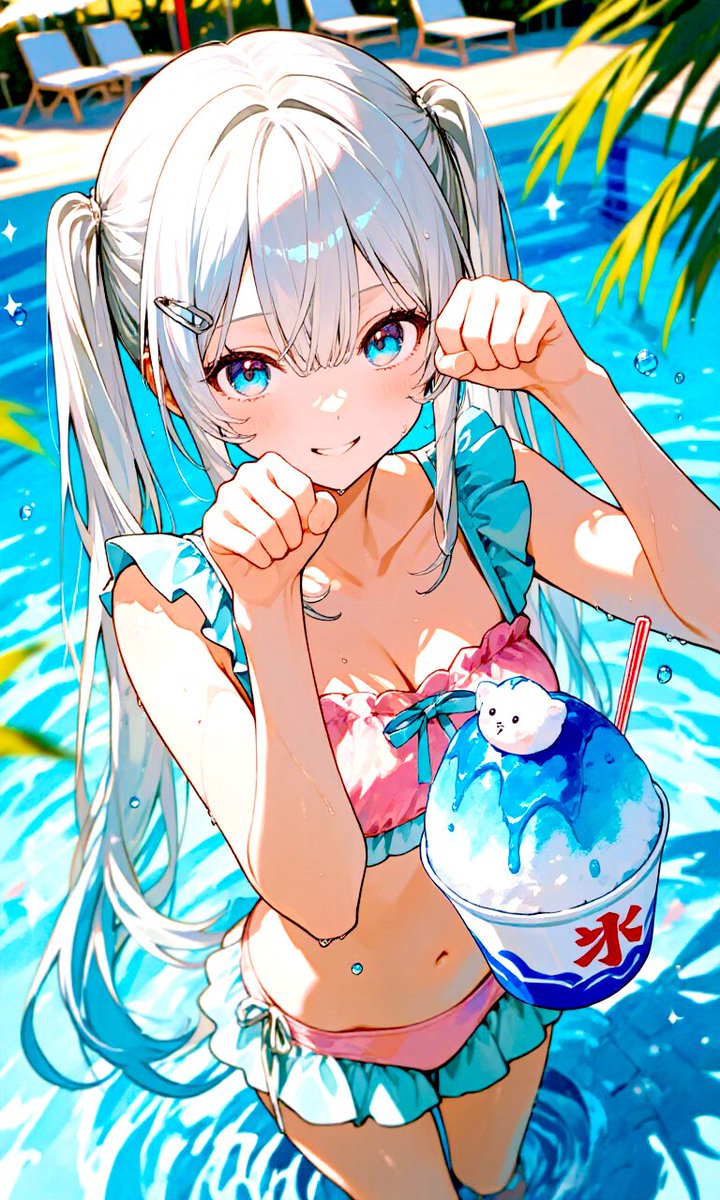 shiro_chlo's tweet image. 皆様、今日も1日お疲れ様です🌙
今日も暑い日が続きますが、秋月しろえ🌙は
夏のプールにかき氷🍧という感じで、
暑さ対策をしています(*^^*)
#AIイラスト
#AIイラスト好きな人と繋がりたい
#秋月しろえ
#夏のプール #かき氷
x.com/i/grok/share/h…