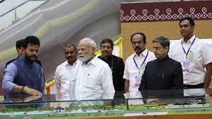 vyasa1968's tweet image. Tamilnadu assembly elections 2026. DMK IT Wing head and Minister T R B Rajaa at a function in Tamilnadu with P M Modi visiting the state. PM is inaugurating 1000s of crores of projects and also commemorating a coin to remember the Chozhan empire's maritime conquests in South…
