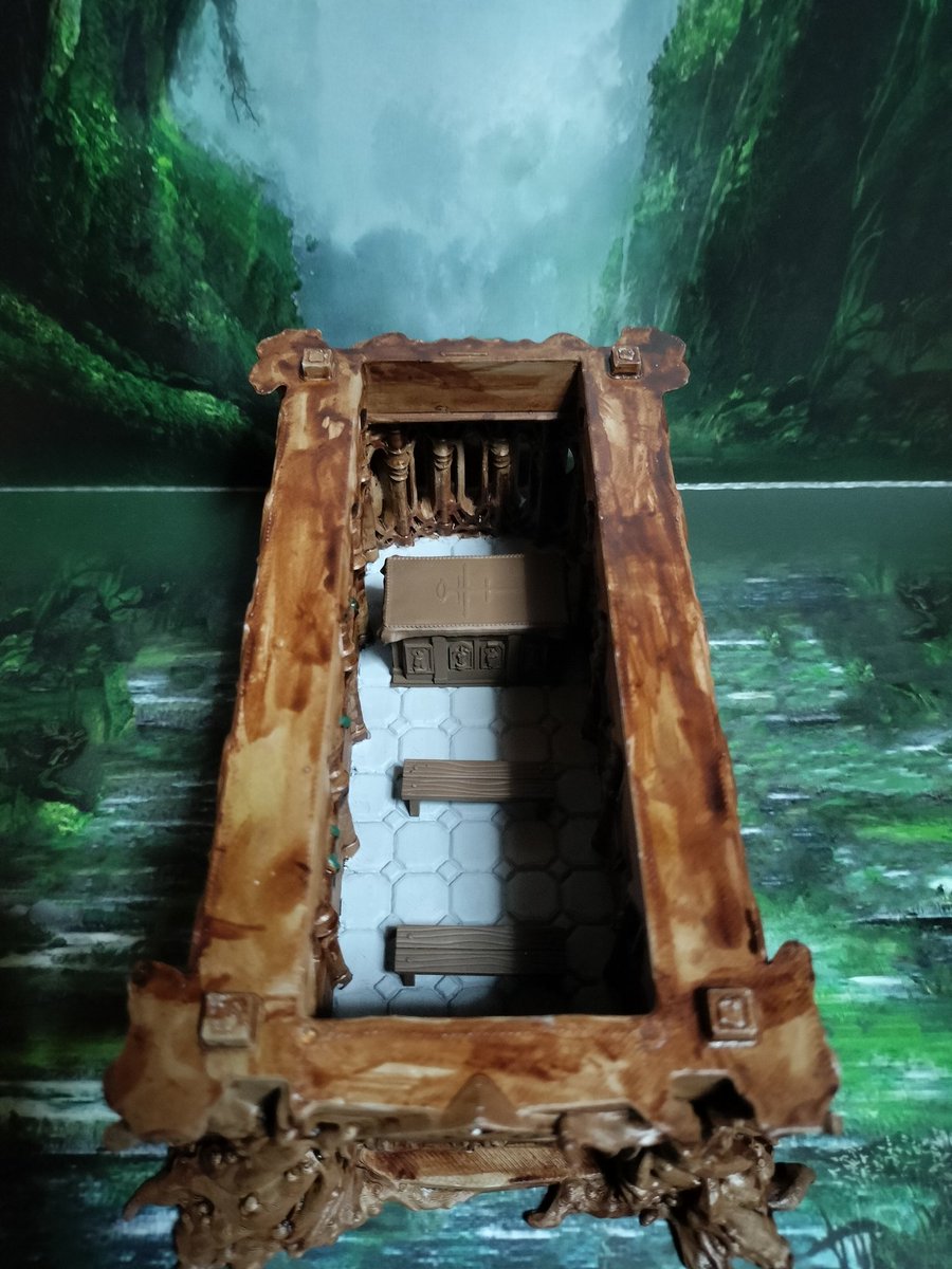 magusofthemoon1's tweet image. 寺院

緑色の屋根が目立つ建物が寺院である。
大金を払えば死者さえも蘇らせるとの評判で冒険者たちに重宝されている。もっとも、蘇生に失敗した遺体は灰になってしまうという噂もあるようだが…。
今日も儀式はしているようで、寺院の奥から妖しげな光が見える。
#ミニチュアペイント