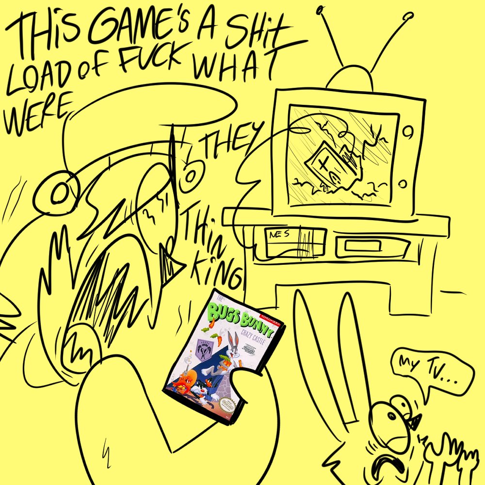 kjmanimations's tweet image. ben and cass play bugs bunnys crazy castle on NES