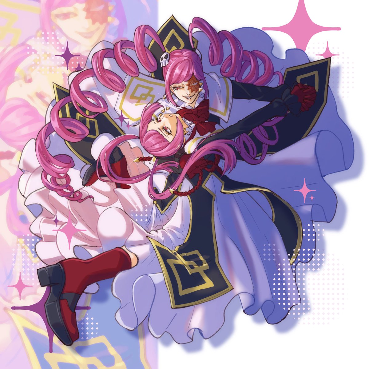 mmmdream015's tweet image. OCちゃん闇取引🤝
東堂センさん( #sen_ilst )宅のシャルロッテちゃんを描かせて頂きました！