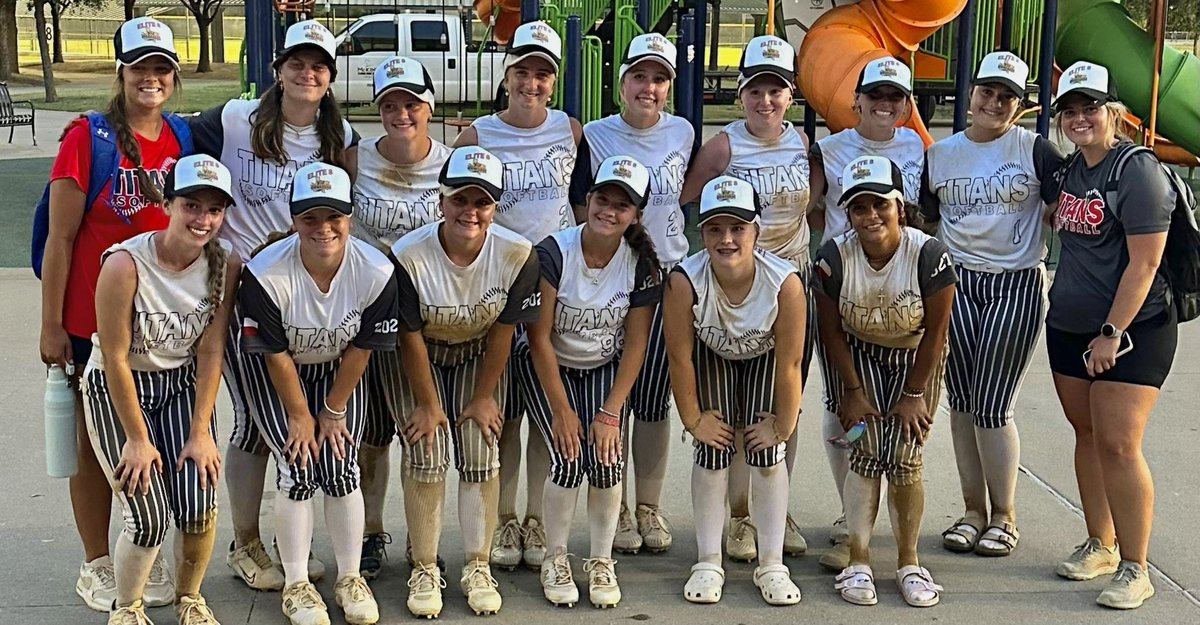 Emma Zabrouski 2027 (@emmazabrouski27) on Twitter photo Made it to the Elite 8 bracket at USSSA Southern Nationals, first game tomorrow at 12:10 pm on field 7 at Gabe Nesbitt Park!!
<a href="/dtitanssoftball/">titanssoftball</a>
<a href="/GraceMaddux/">Grace Maddux</a>
<a href="/MadisonMoore28/">Madison Moore</a>
<a href="/MadisonJ2027/">Madison Johnson “MJ”</a>
<a href="/bam_2028/">Brooke Moore</a>
<a href="/Lilly_will72/">Lillian Williams</a>
<a href="/dmillan03/">Dalilah Millan</a>
<a href="/ClaireKeith2027/">Claire Keith</a>
<a href="/vivianne2027/">Vivianne Lynch</a> Made it to the Elite 8 bracket at USSSA Southern Nationals, first game tomorrow at 12:10 pm on field 7 at Gabe Nesbitt Park!!
<a href="/dtitanssoftball/">titanssoftball</a>
<a href="/GraceMaddux/">Grace Maddux</a>
<a href="/MadisonMoore28/">Madison Moore</a>
<a href="/MadisonJ2027/">Madison Johnson “MJ”</a>
<a href="/bam_2028/">Brooke Moore</a>
<a href="/Lilly_will72/">Lillian Williams</a>
<a href="/dmillan03/">Dalilah Millan</a>
<a href="/ClaireKeith2027/">Claire Keith</a>
<a href="/vivianne2027/">Vivianne Lynch</a>